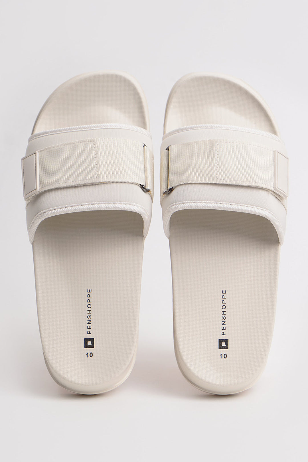 Women's Rubber Slides with Velcro Band