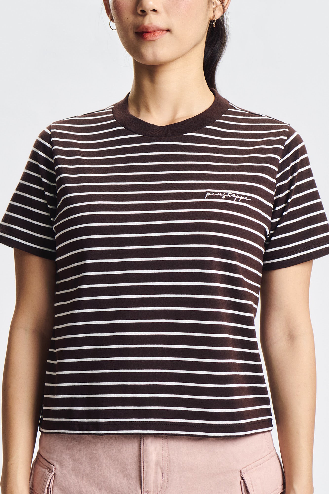 Stripes Relaxed T-Shirt with Branding