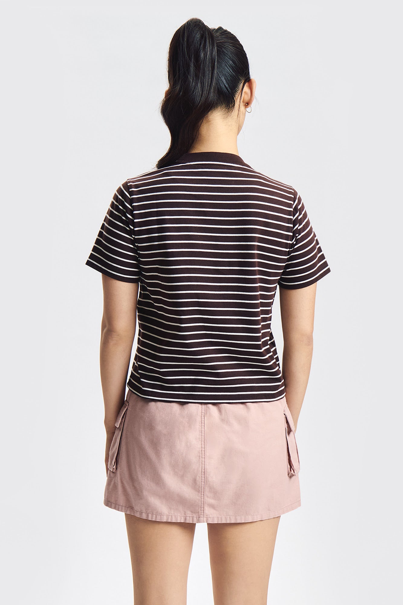 Stripes Relaxed T-Shirt with Branding