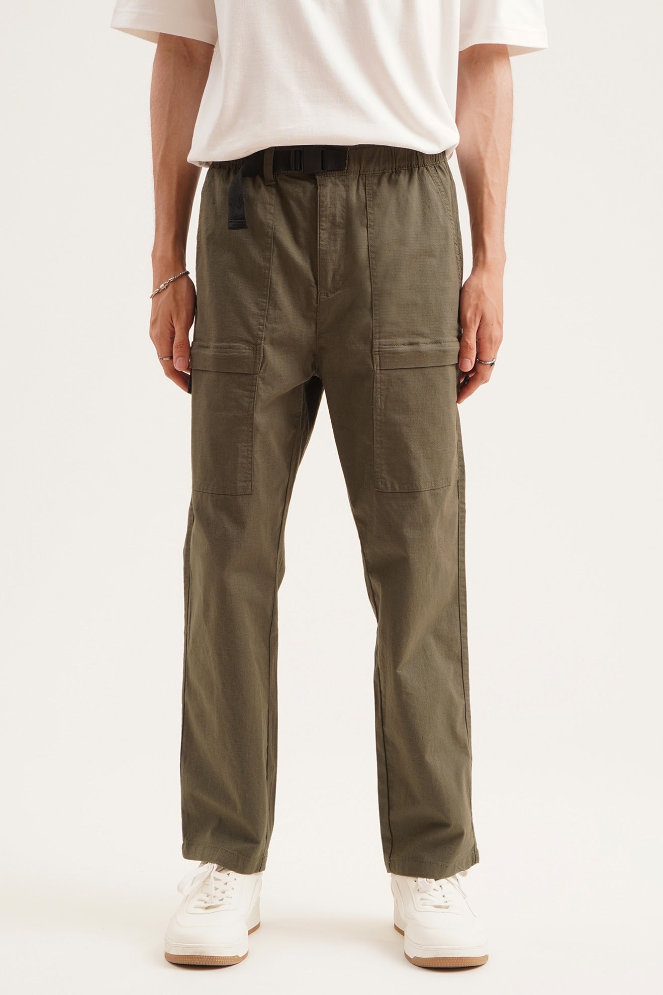24SS✨ セオリー CARGO WIDE PNT J CRISP TWILL Organic Stretch Cotton Twill Cargo Pants