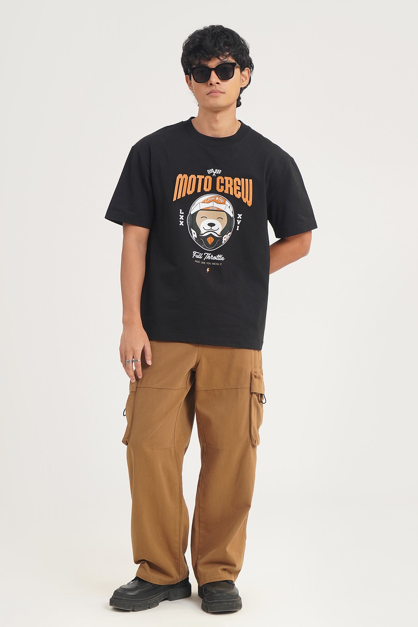Moto Crew Relaxed Fit Graphic T-Shirt