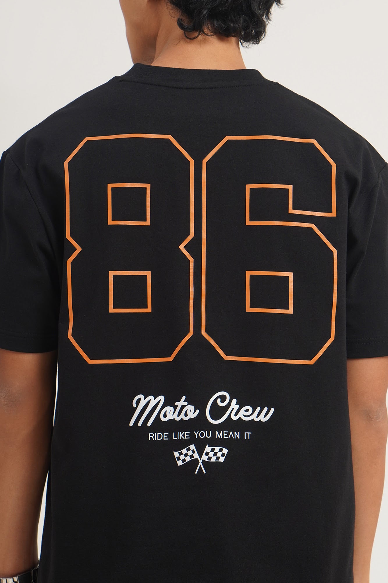 Moto Crew Relaxed Fit Graphic T-Shirt