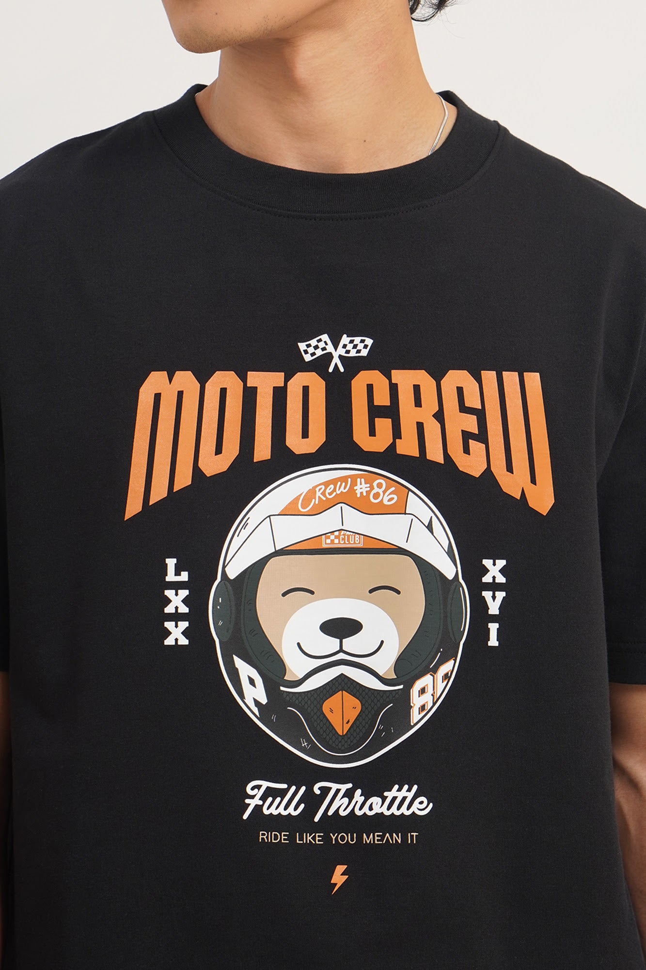 Moto Crew Relaxed Fit Graphic T-Shirt