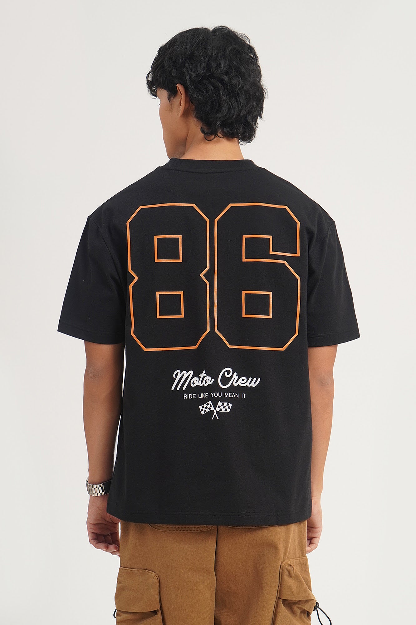 Moto Crew Relaxed Fit Graphic T-Shirt