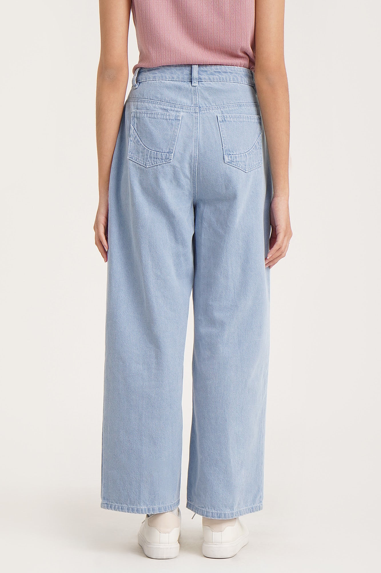 MARKAWEAR - Text テクスト WIDE PLEATED BAKER JEANS デニム 0
