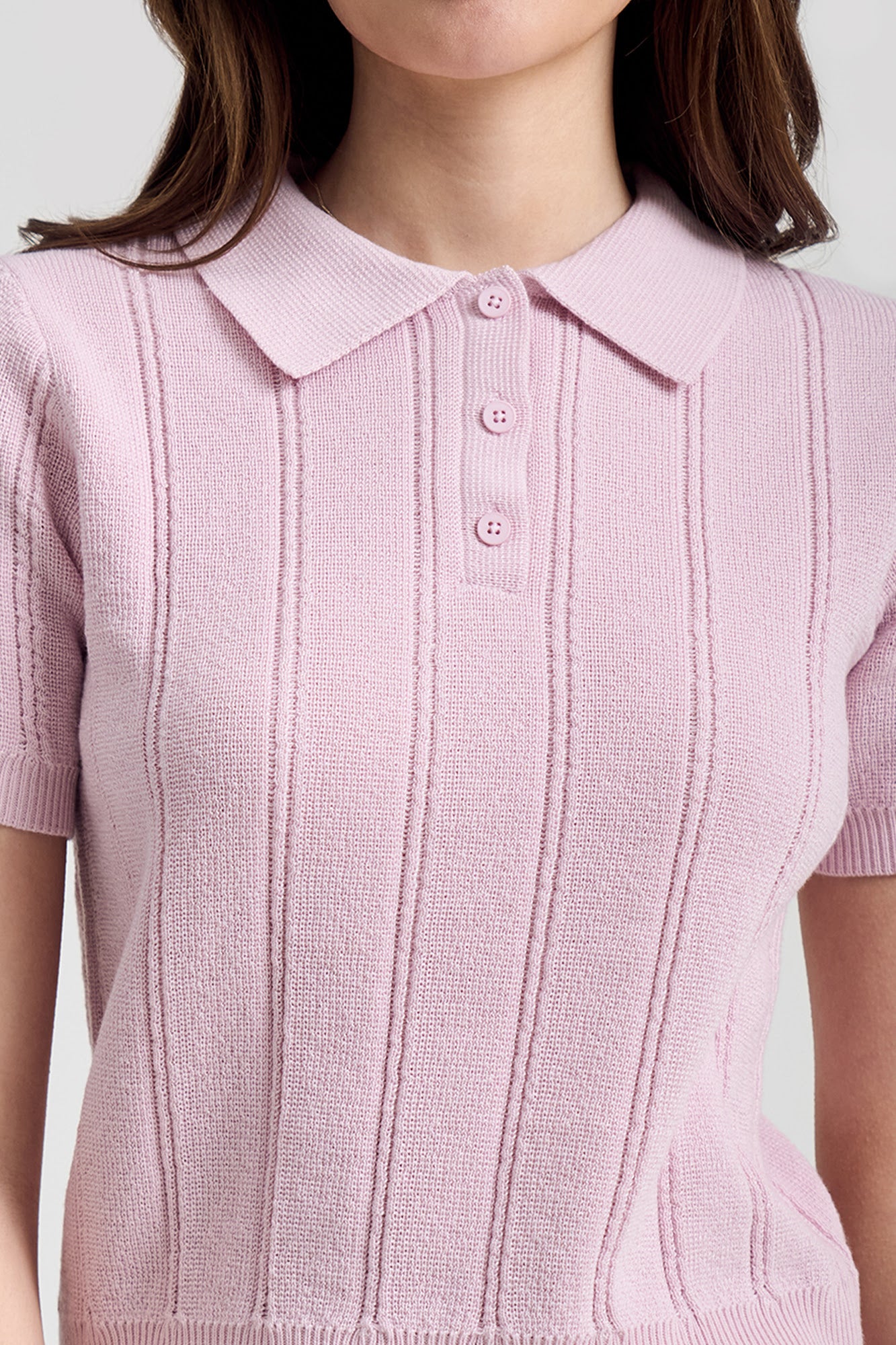 トップス PIN BORDER KNIT POLO WYM LIDNM ポロシャツ PIN BORDER KNIT POLO メンズ : ZOZOTOWN