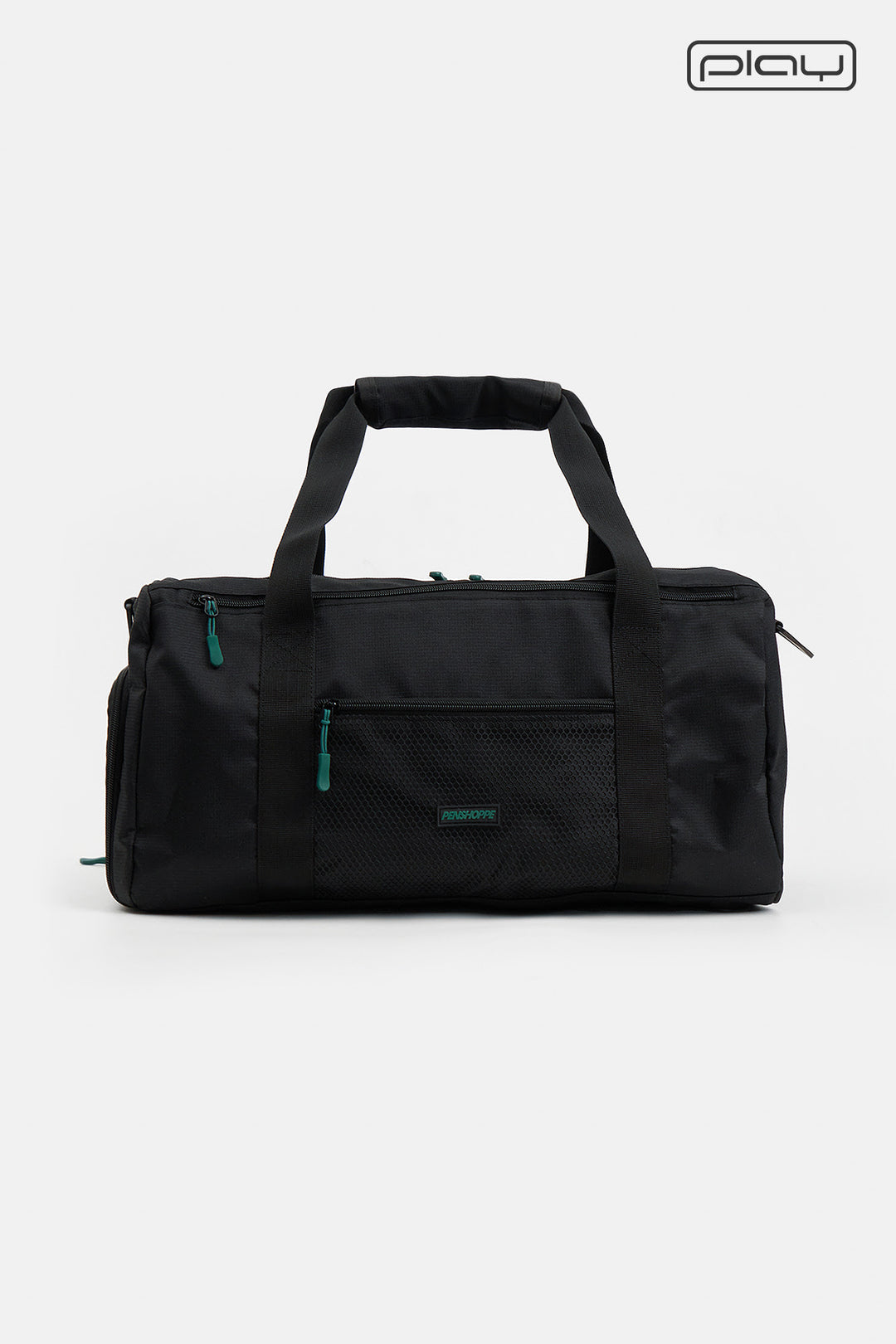 Nylon Duffle Bag with Shoe Compartment