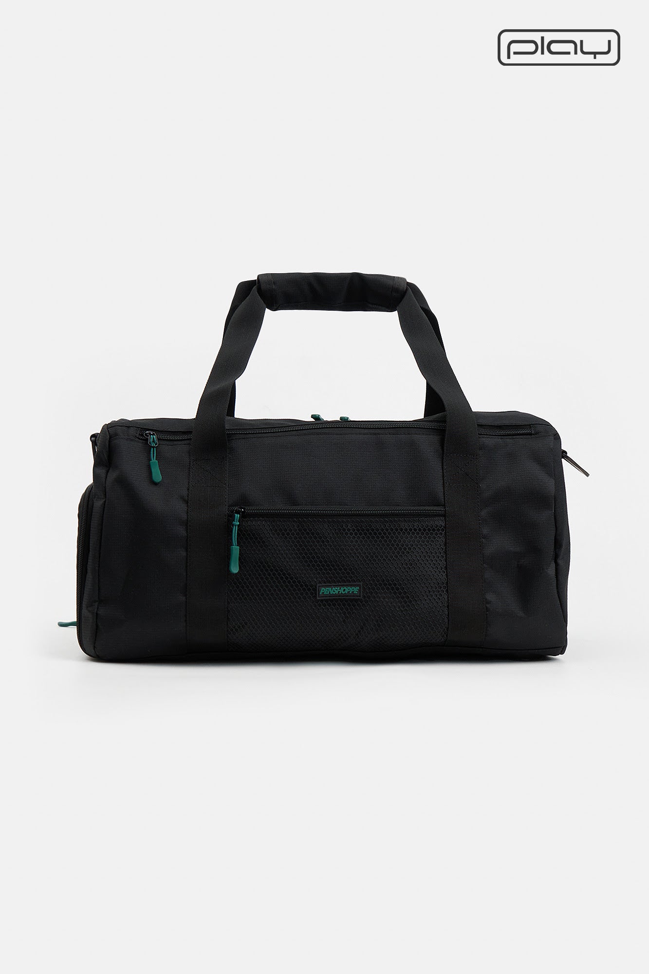 Nylon Duffle Bag with Shoe Compartment