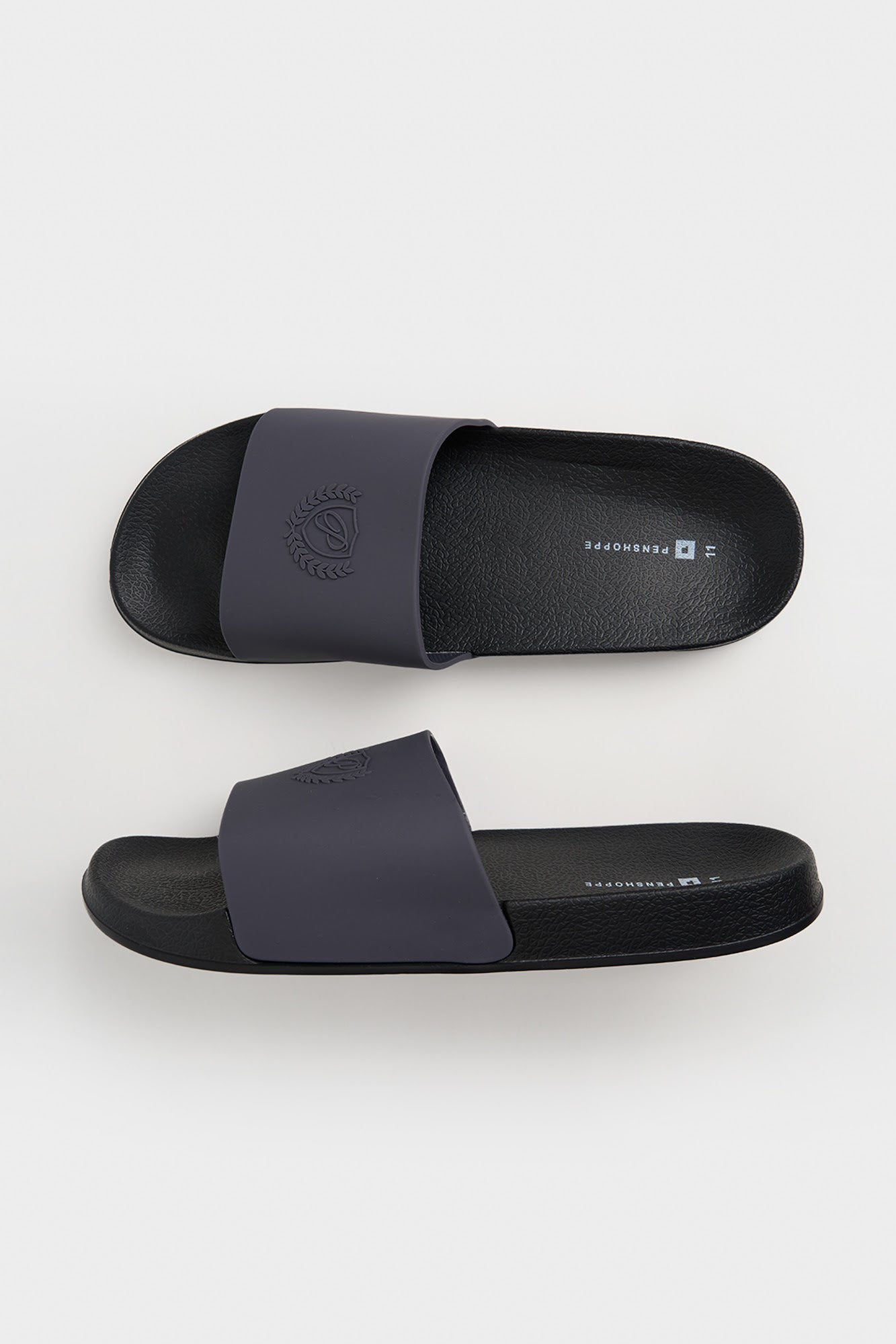 ◆PAES◆ Phase x Naverhood Flip Flop 01 NH Black Neighborhood x Paes logo-print Slides | Black | FARFETCH