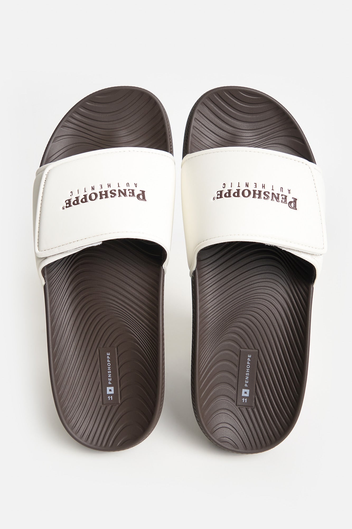 Men's Two-Toned Soft Sole Slides with Debossed Branding