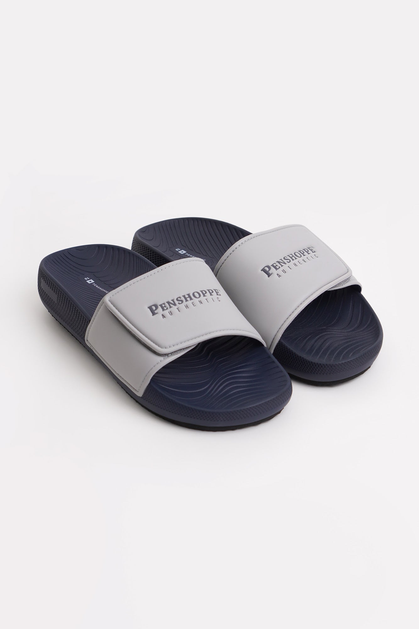 Men's Two-Toned Soft Sole Slides with Debossed Branding