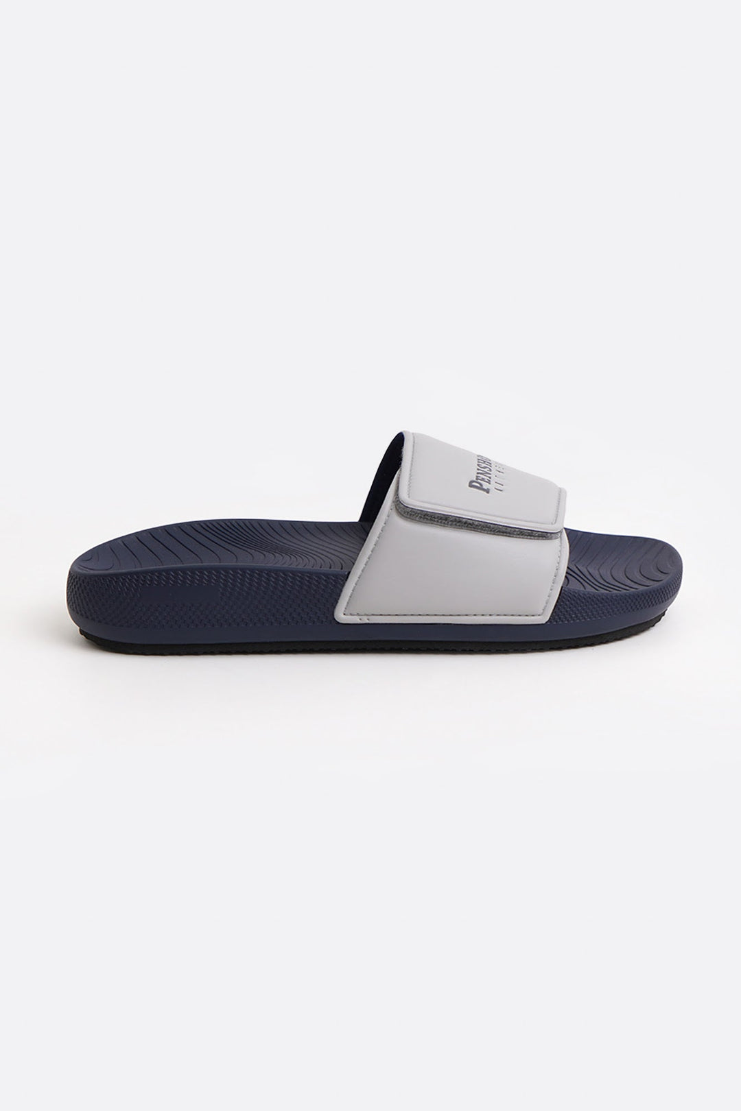 Men's Two-Toned Soft Sole Slides with Debossed Branding