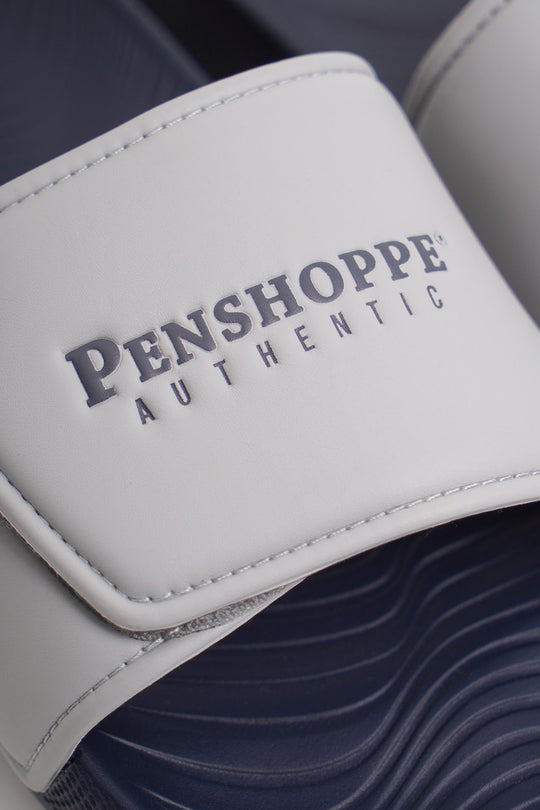 Men's Two-Toned Soft Sole Slides with Debossed Branding