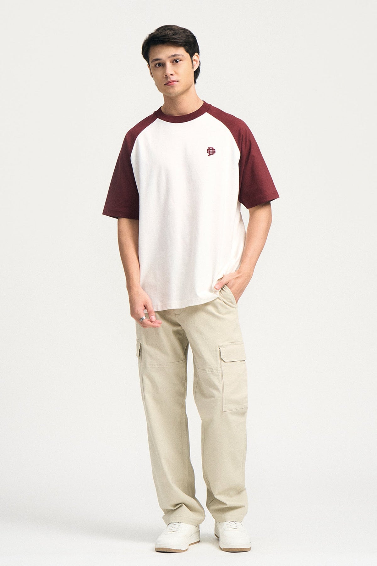 Straight Fit Cargo Canvas Pants