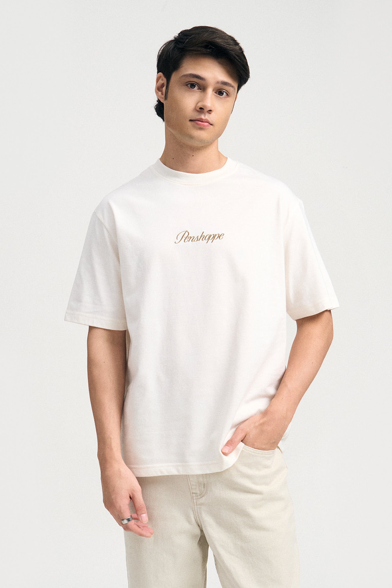 Oversized Fit Textured Knit Polo with Open Placket – PENSHOPPE