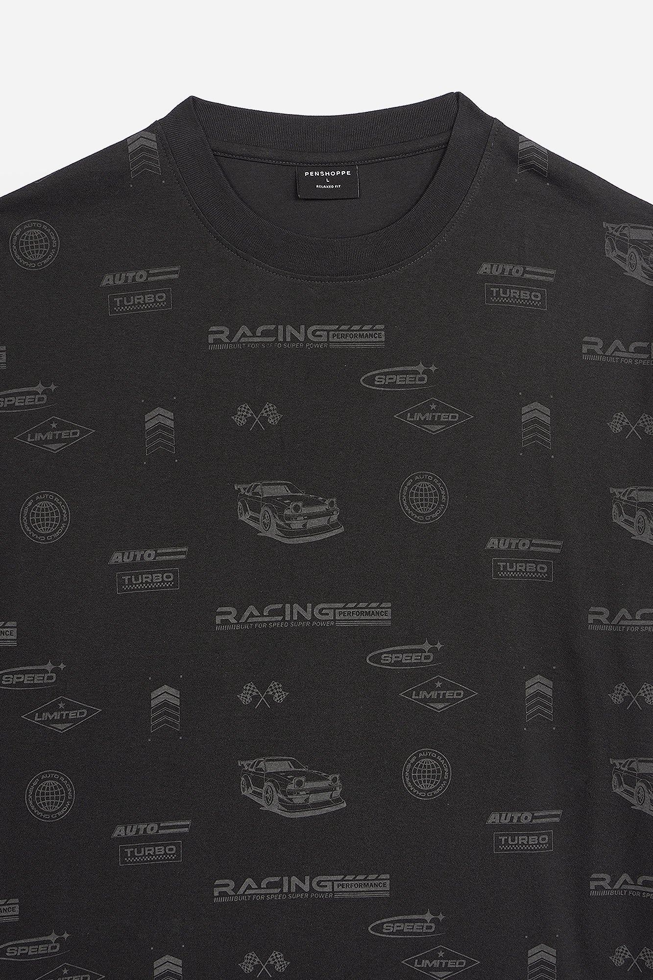Relaxed Fit T-Shirt with All-Over Print – PENSHOPPE