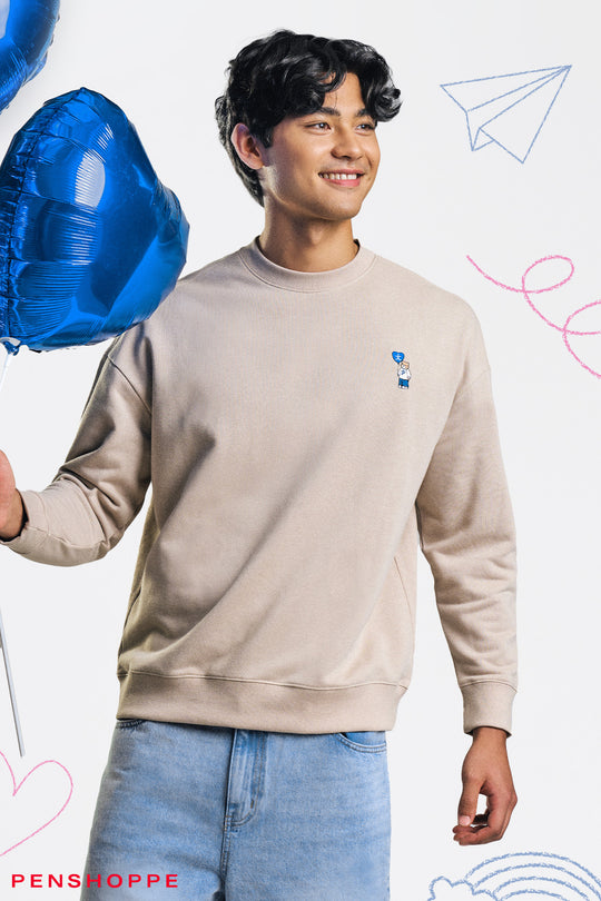 PENSHOPPE X HOPE Crew Relaxed Fit Pullover Sweater