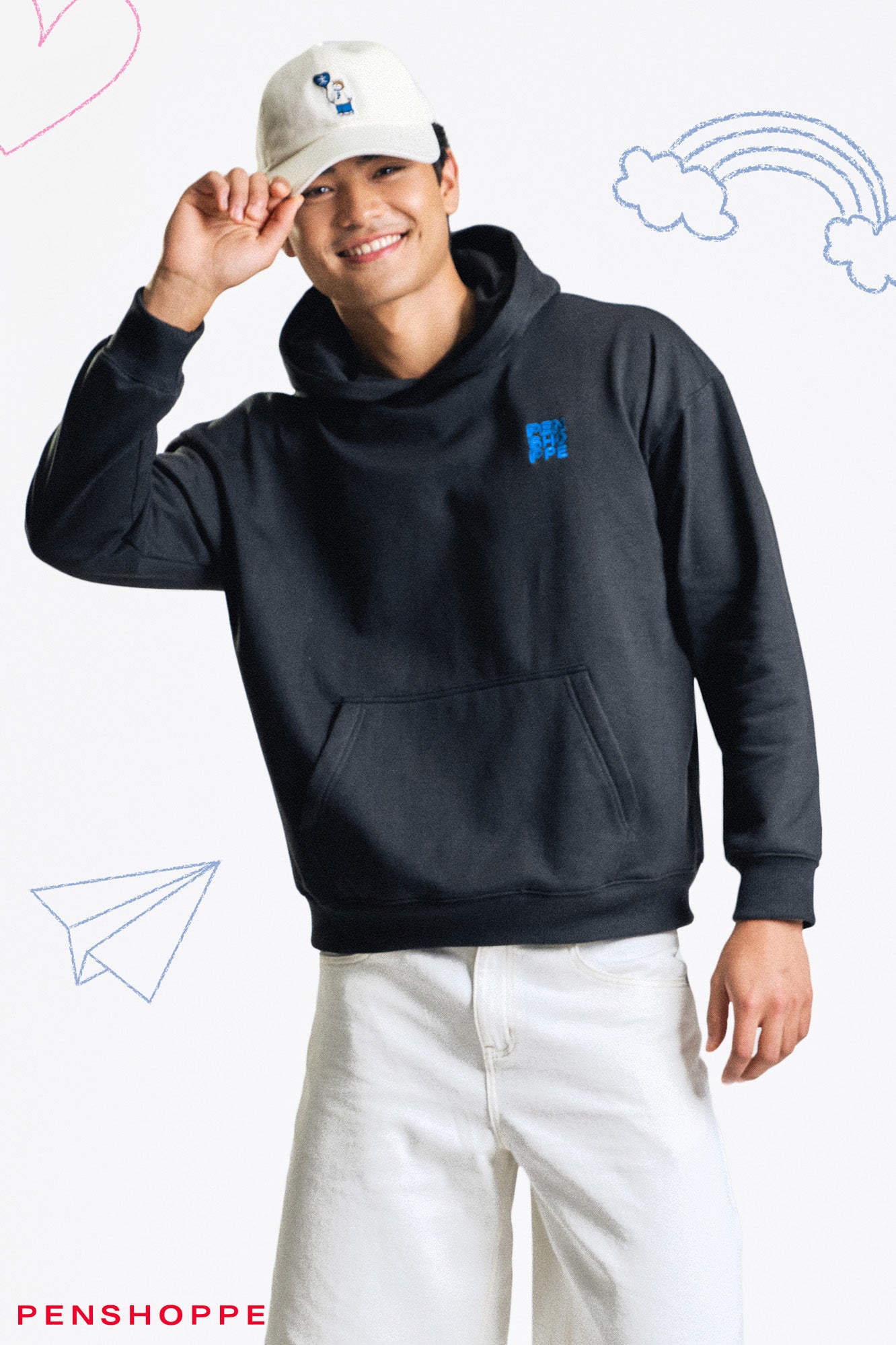 PENSHOPPE X HOPE Relaxed Fit Pullover Hoodie