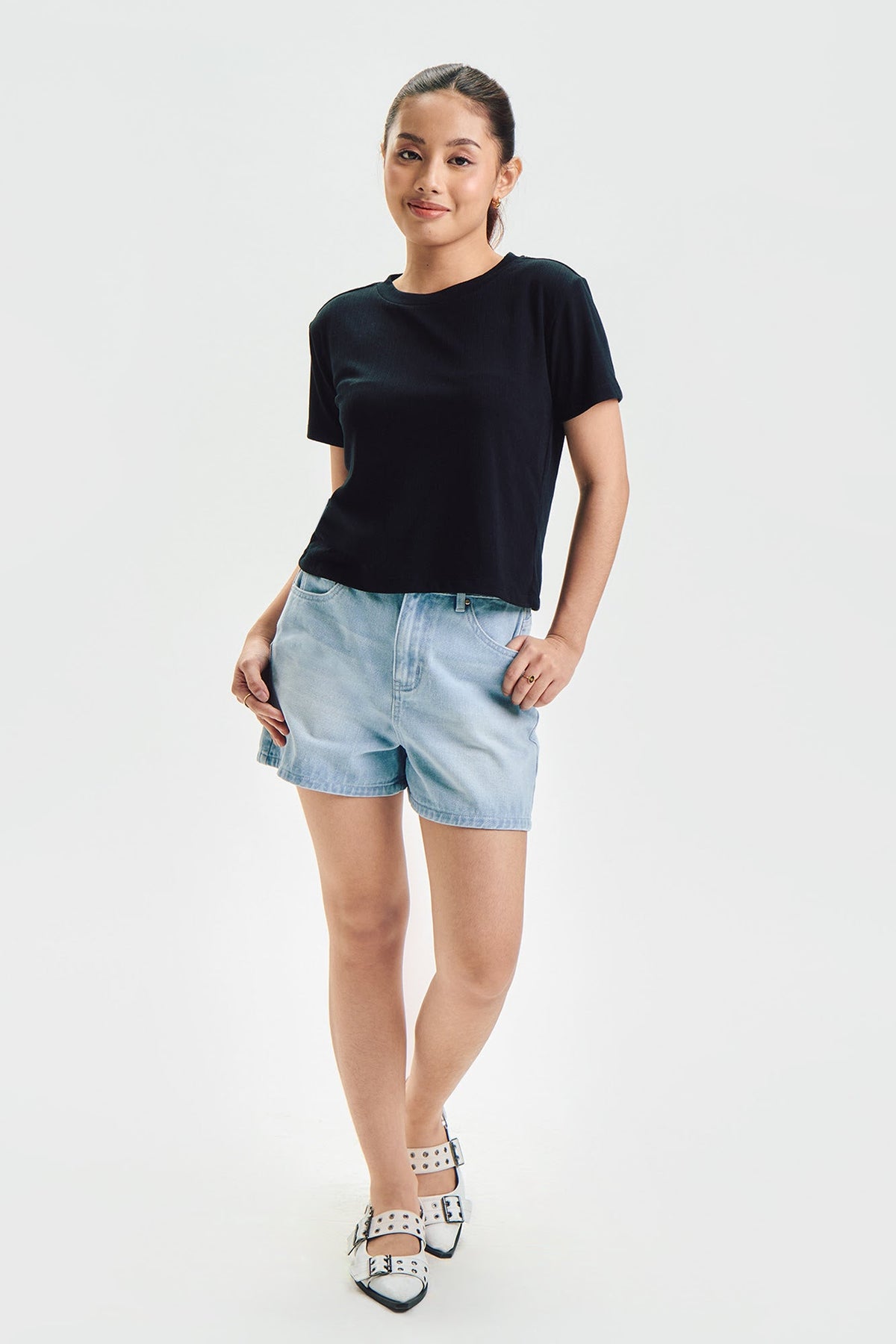 Essentials Textured Slim Top