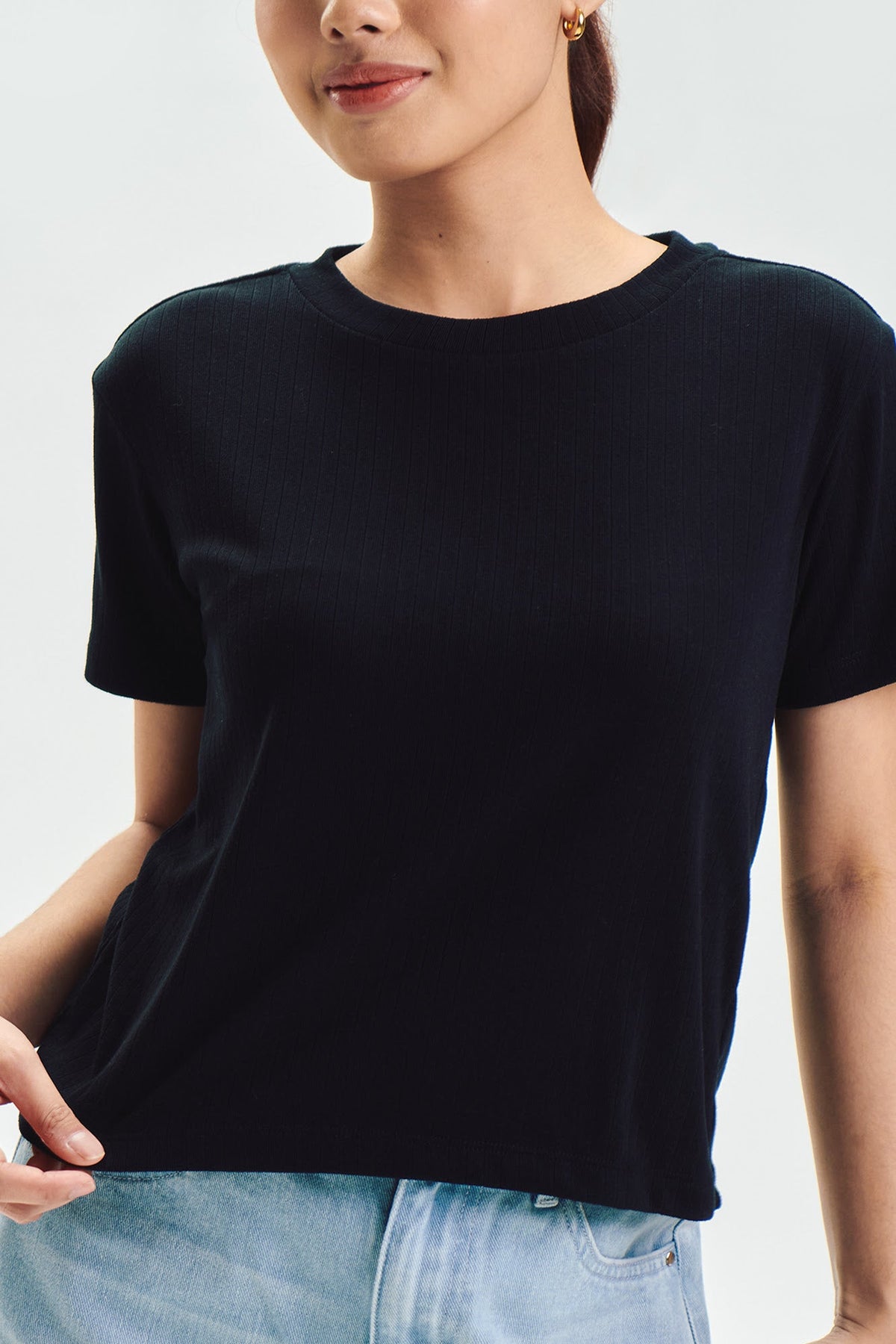 Essentials Textured Slim Top
