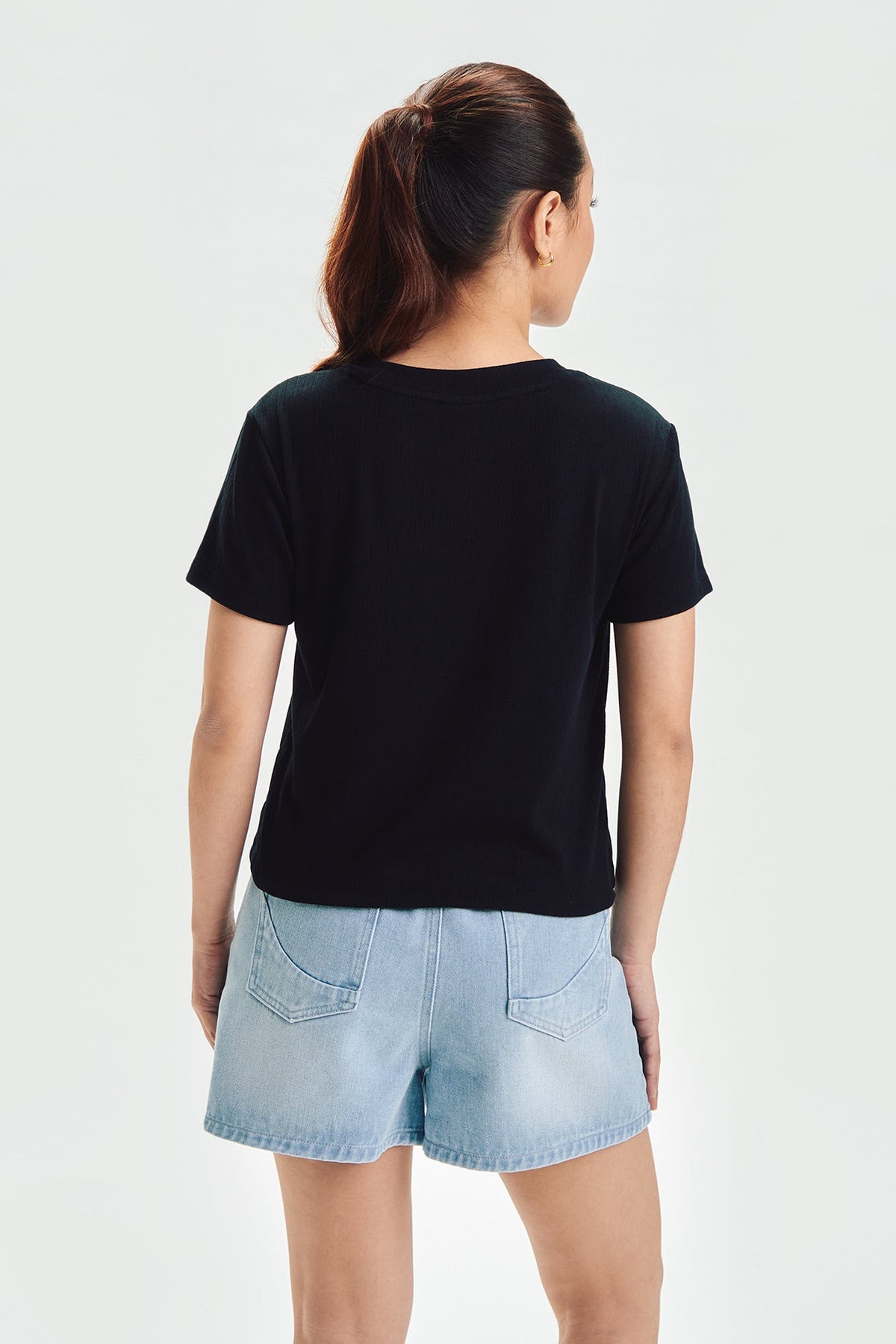 Essentials Textured Slim Top