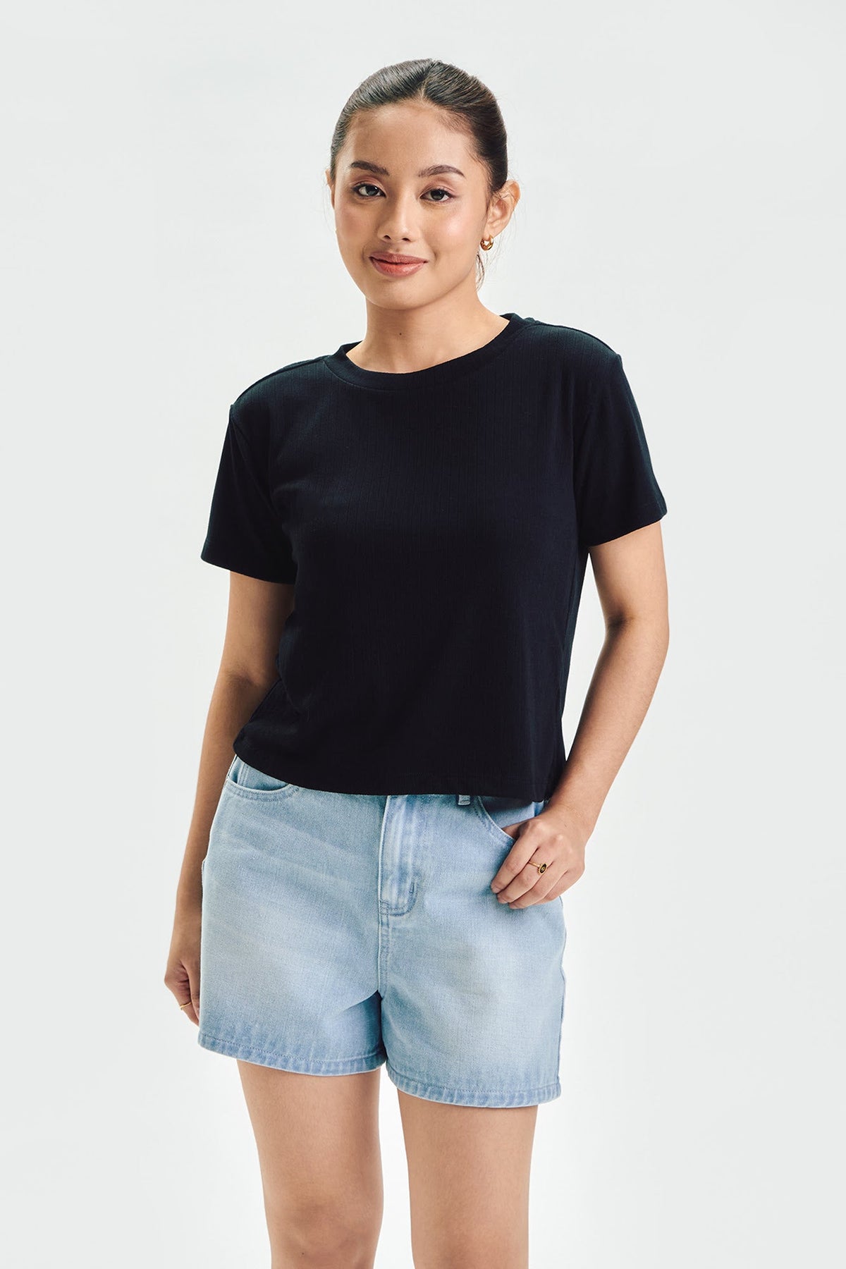 Essentials Textured Slim Top