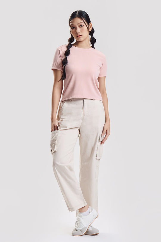 Essentials Textured Slim Top