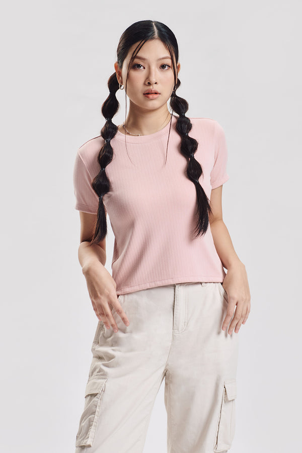 Essentials Textured Slim Top