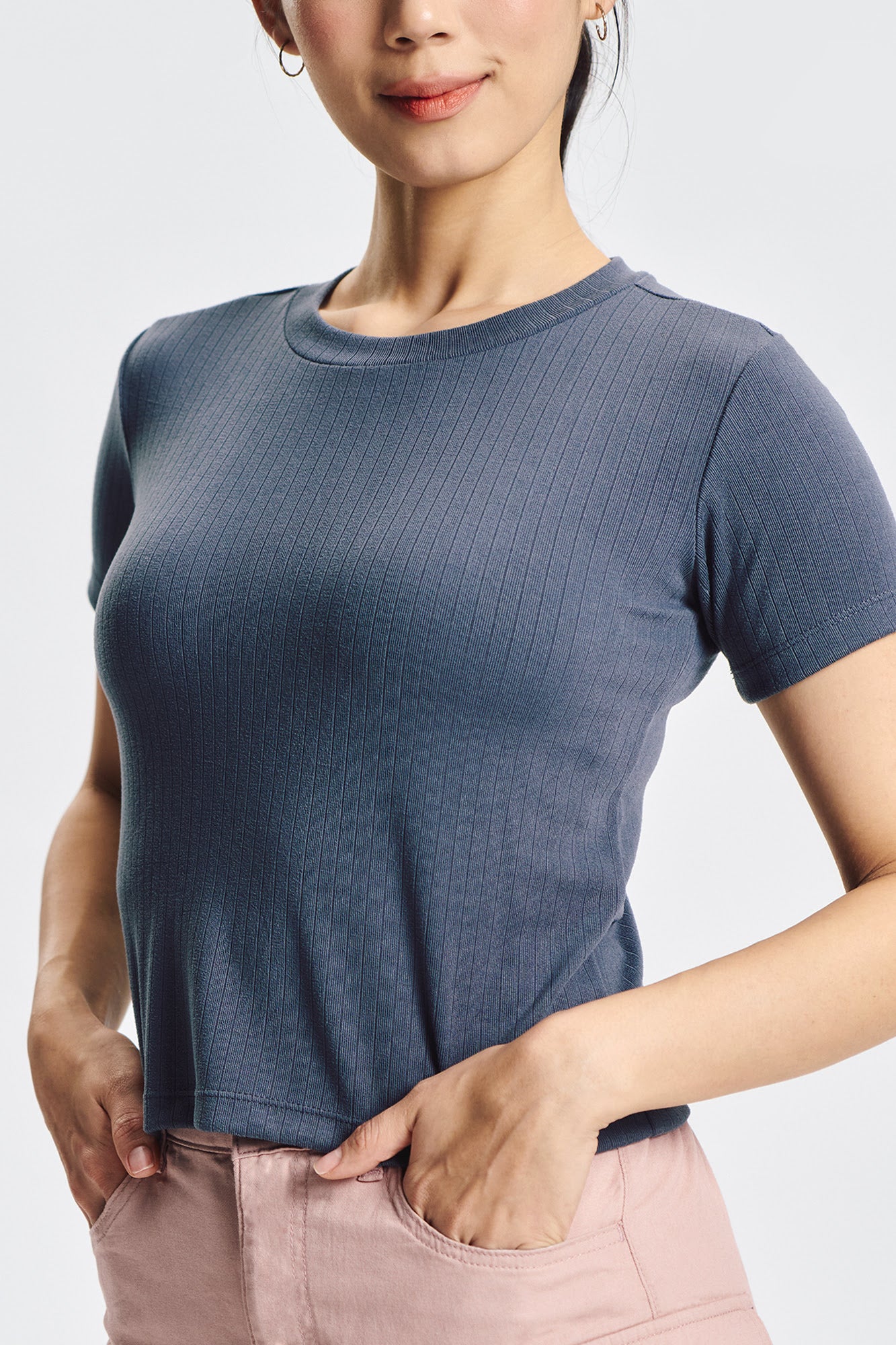 Essentials Textured Slim Top