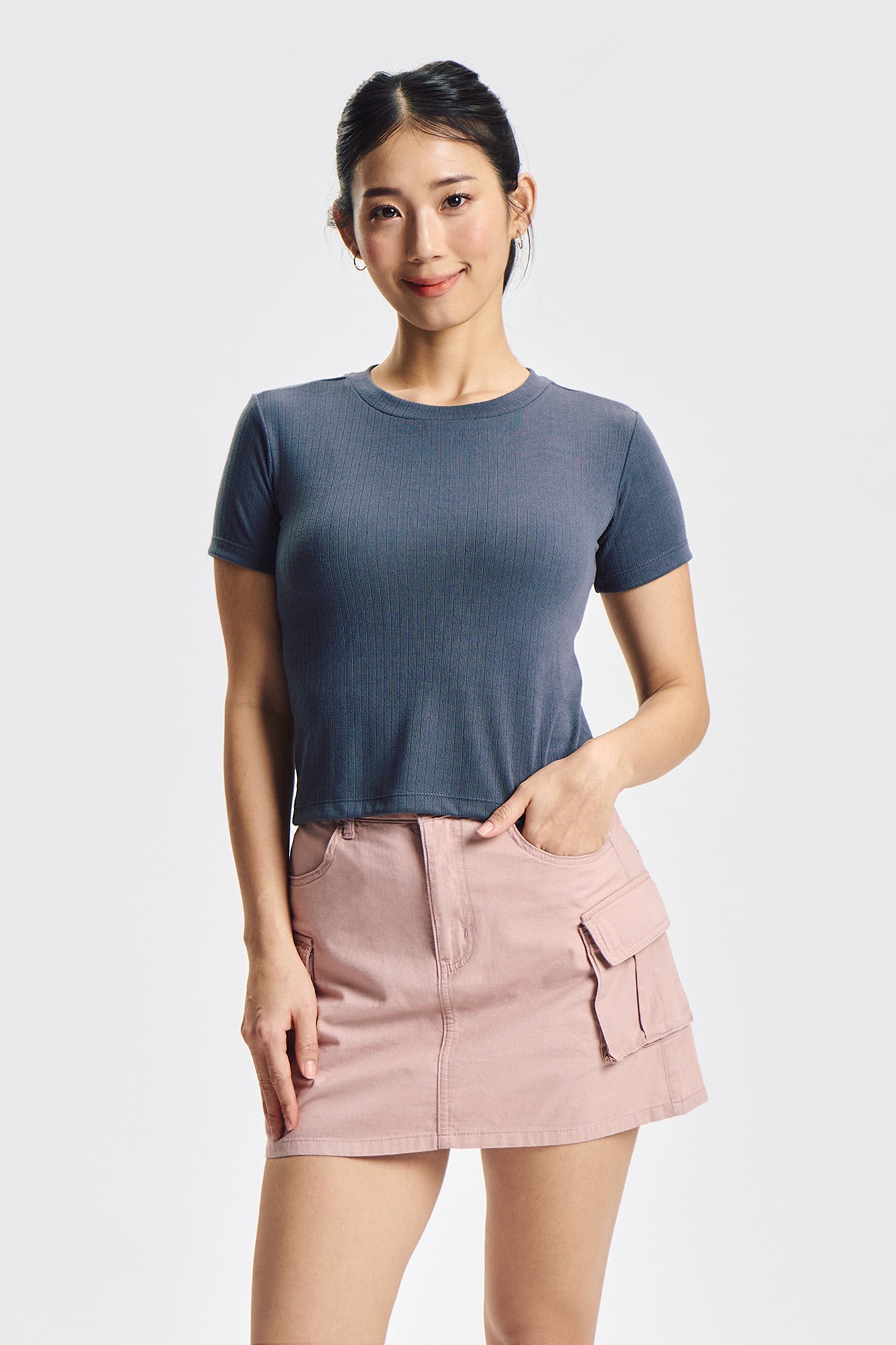 Essentials Textured Slim Top