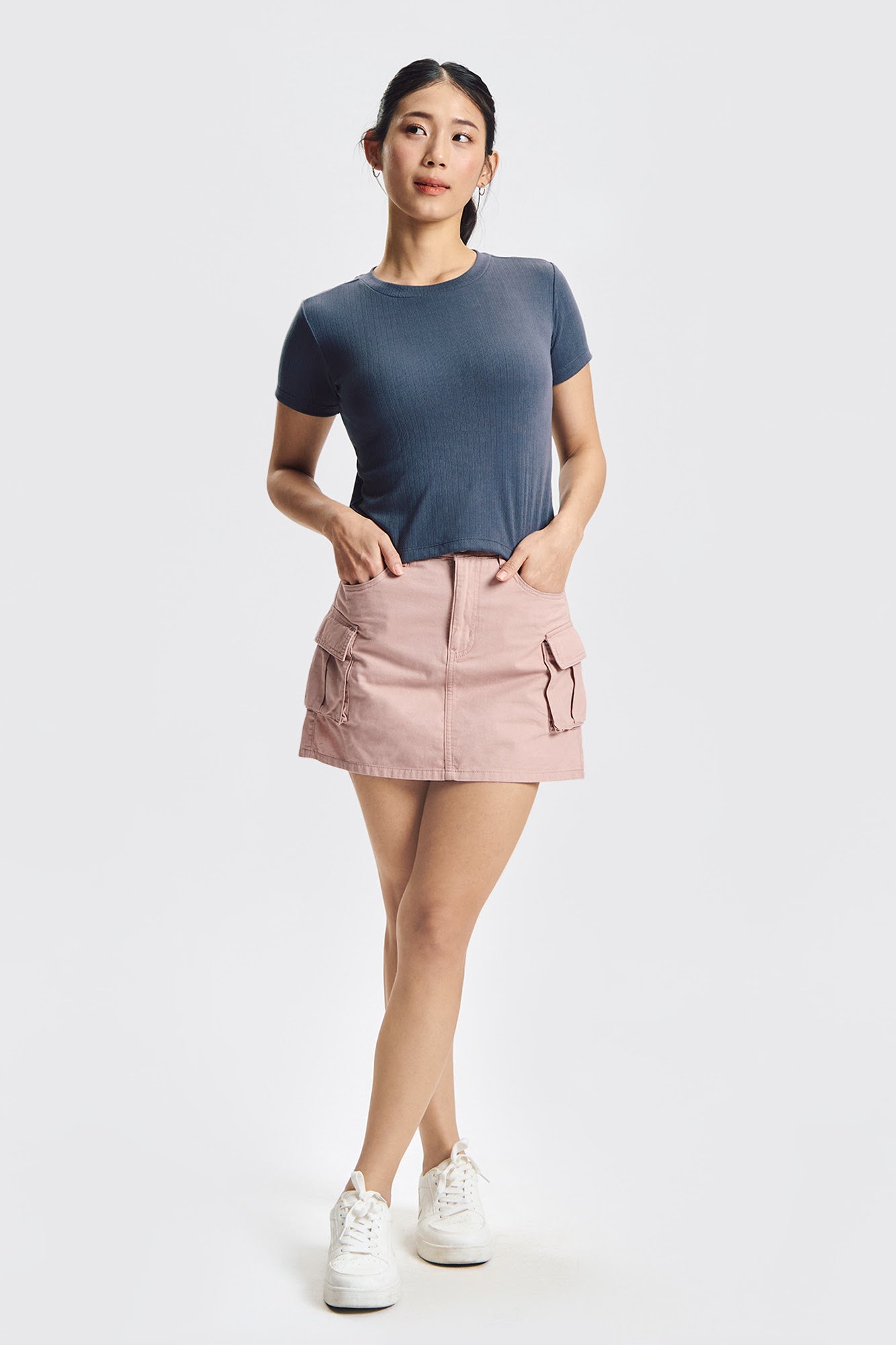 Essentials Textured Slim Top