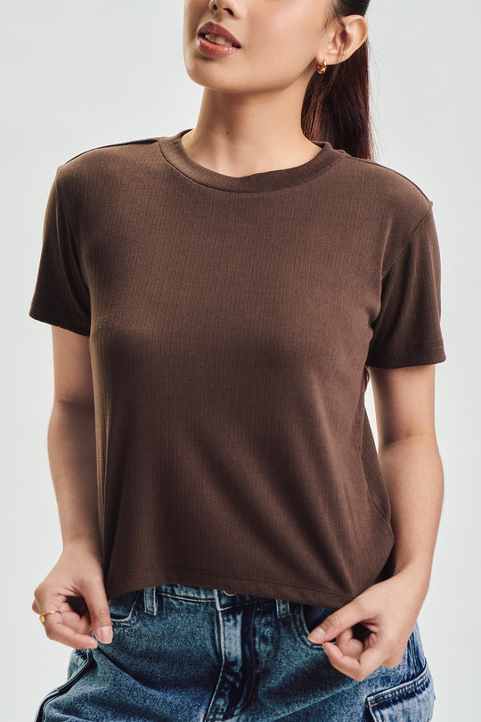 Essentials Textured Slim Top