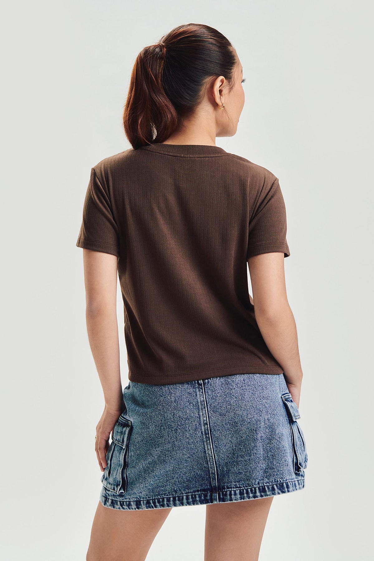 Essentials Textured Slim Top