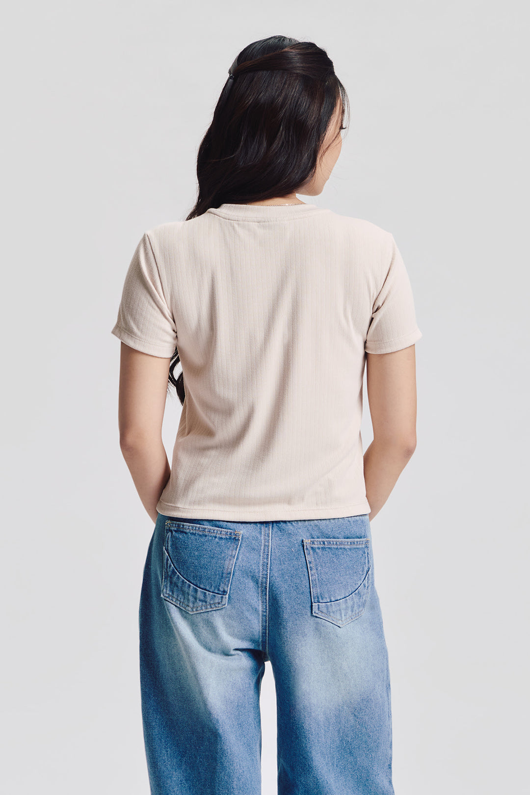 Essentials Textured Slim Top