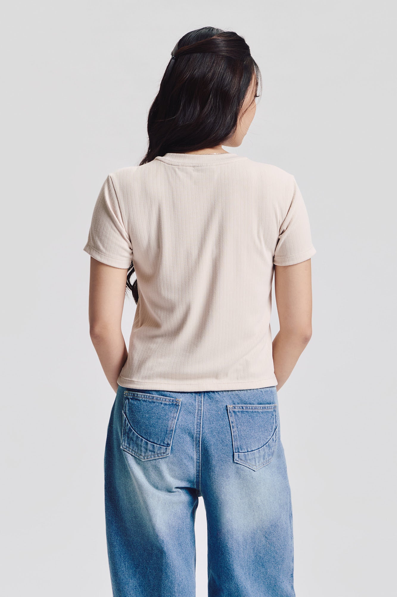 Essentials Textured Slim Top