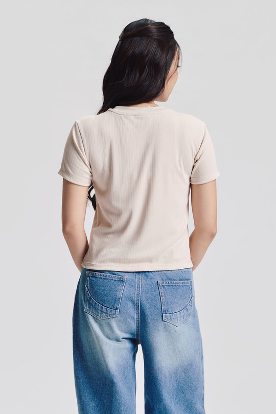 Essentials Textured Slim Top