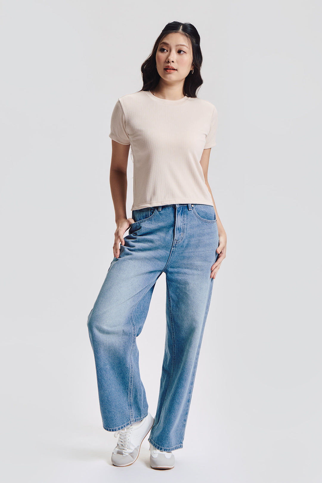 Essentials Textured Slim Top