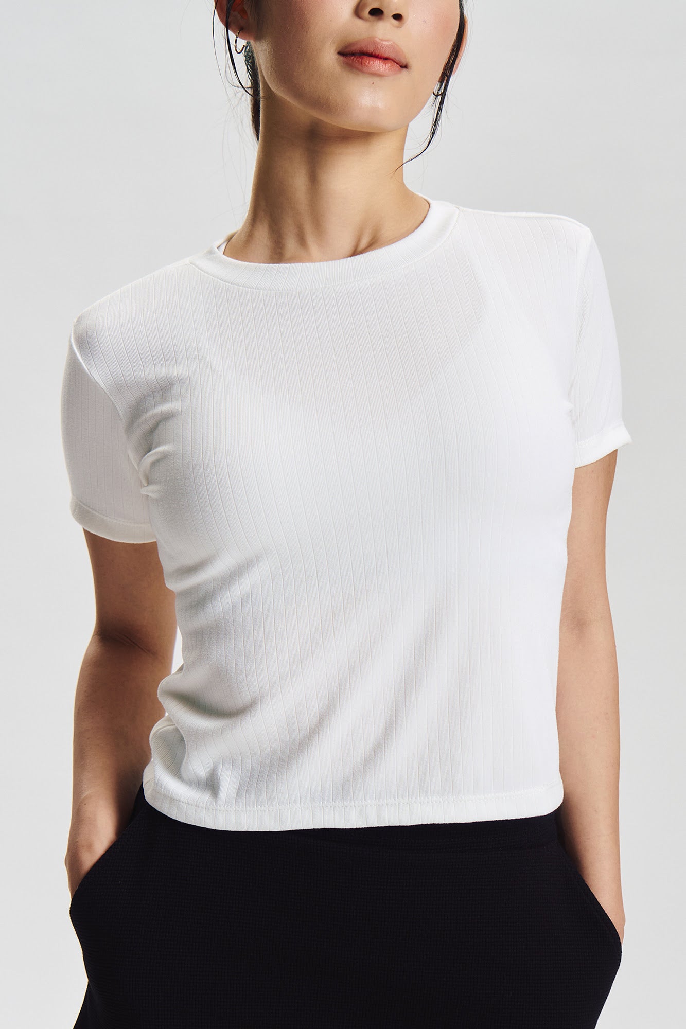 Essentials Textured Slim Top