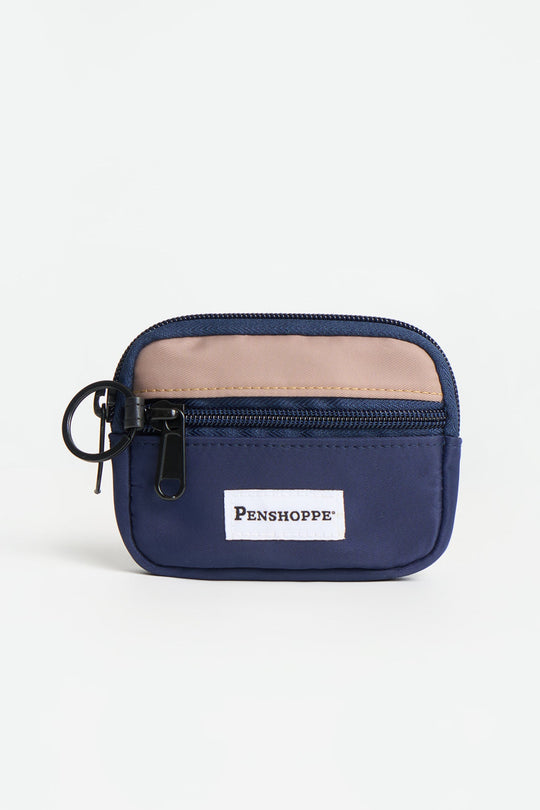 Coin Purse with Woven Label