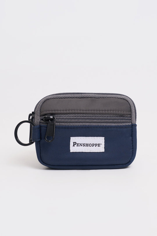 Coin Purse with Woven Label