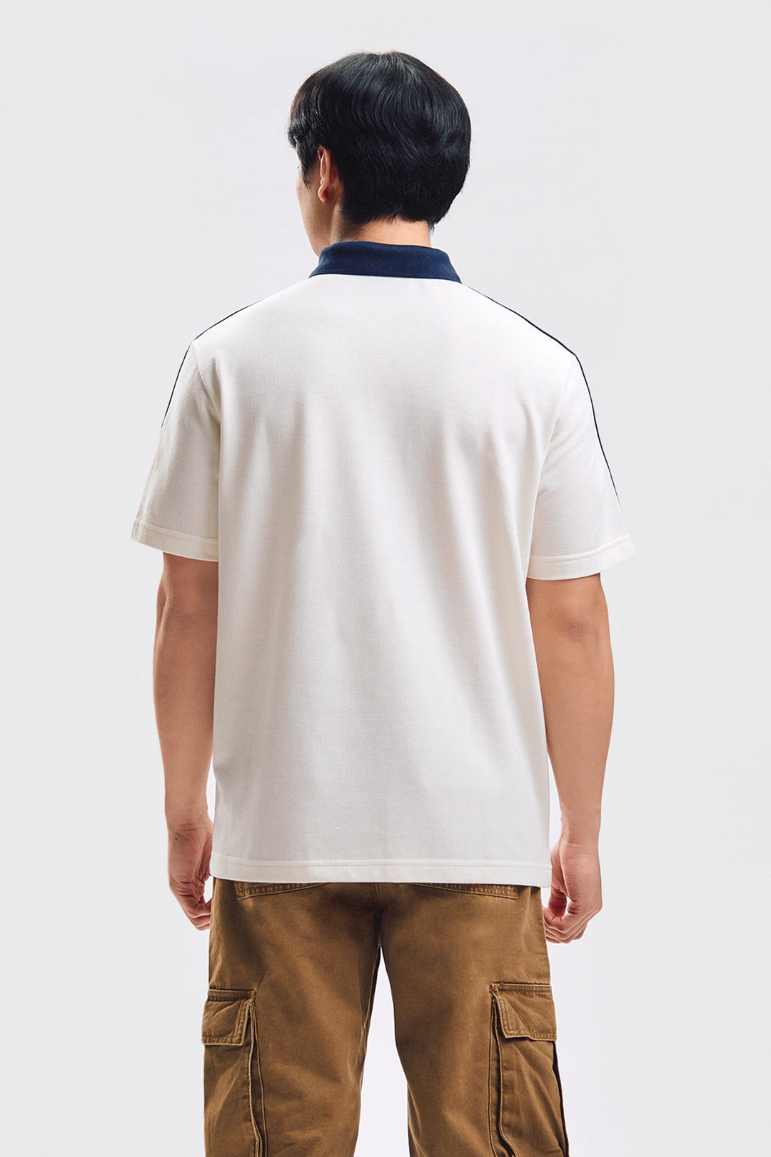 Relaxed Fit Polo with Contrast Details