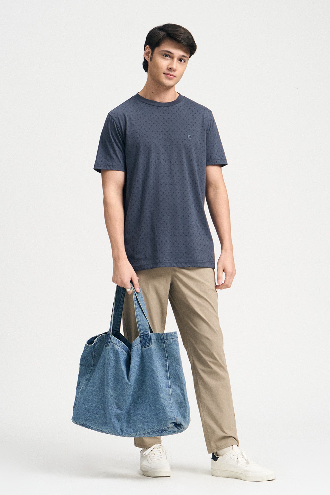 Regular Fit T-Shirt with All-Over Print – PENSHOPPE