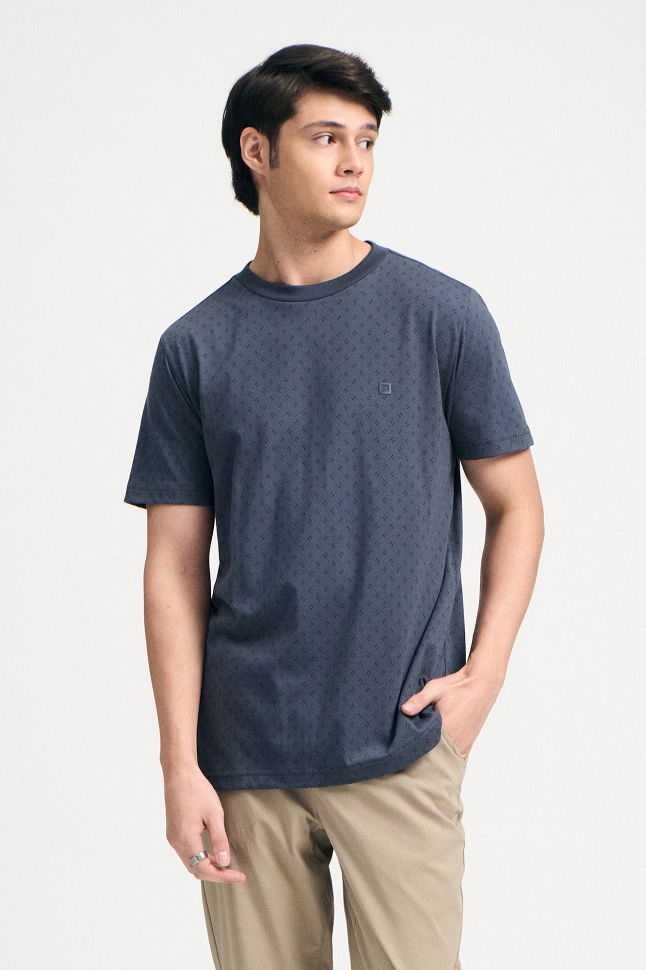 Regular Fit T-Shirt with All-Over Print – PENSHOPPE
