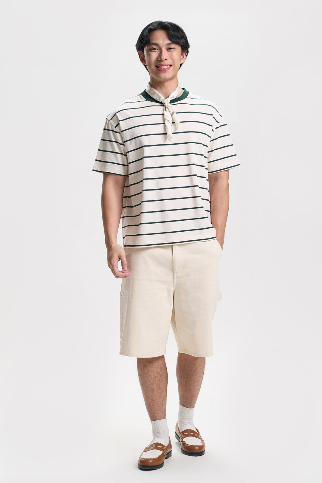 Stripes Relaxed Fit Ringer T-Shirt