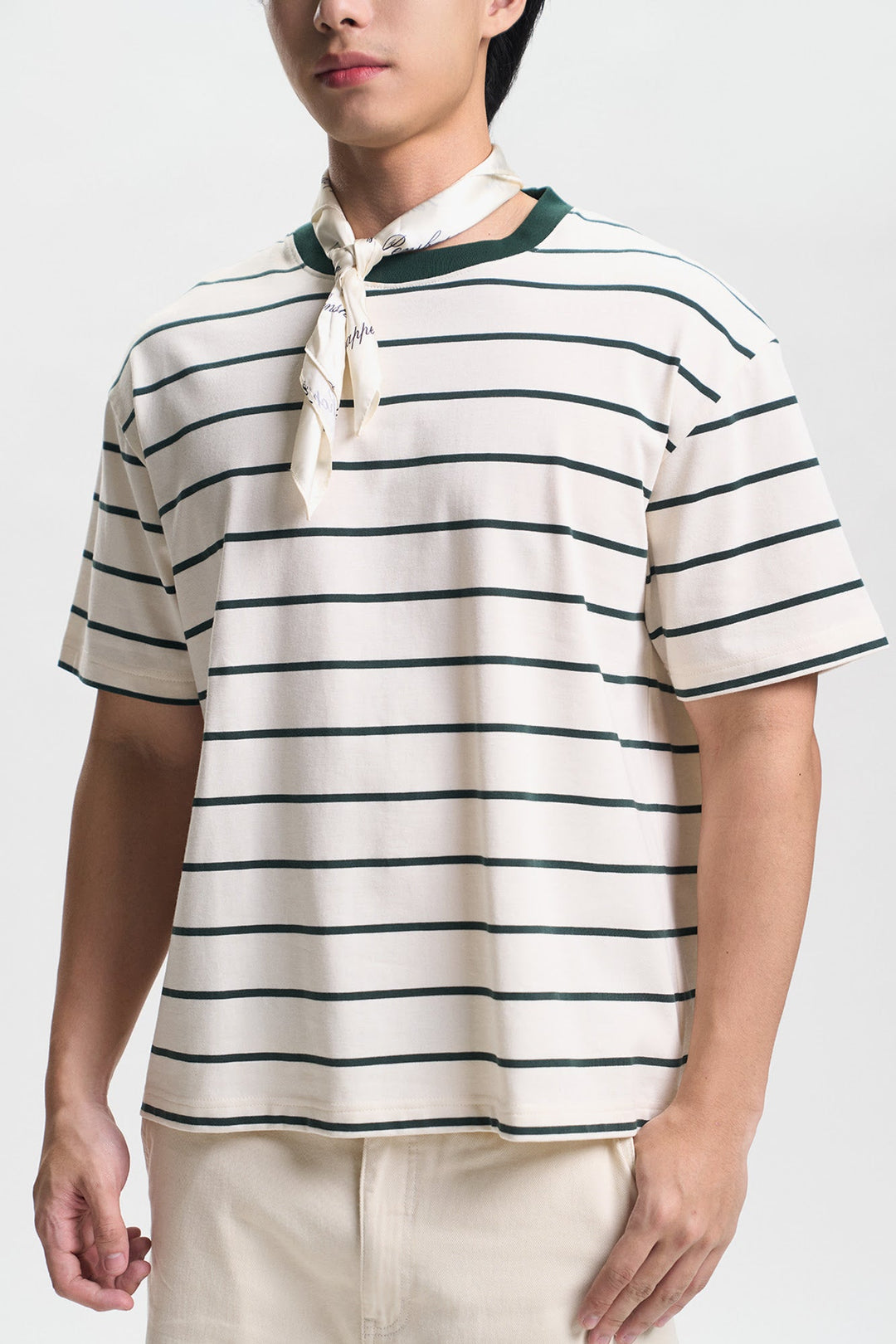 Stripes Relaxed Fit Ringer T-Shirt
