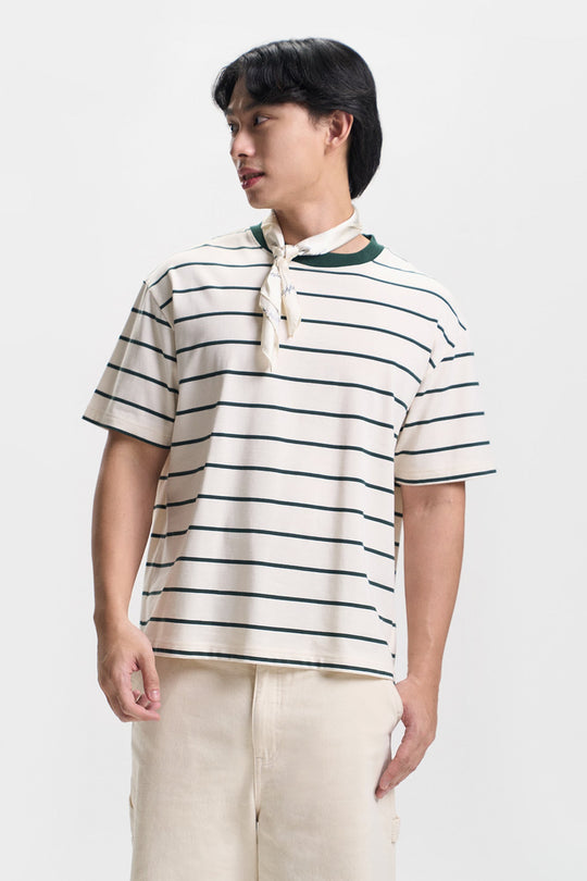 Stripes Relaxed Fit Ringer T-Shirt