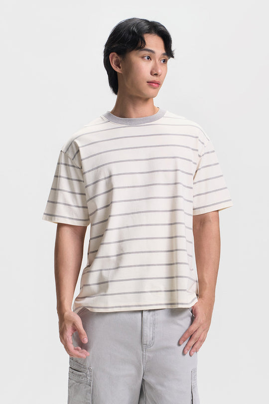 Stripes Relaxed Fit Ringer T-Shirt