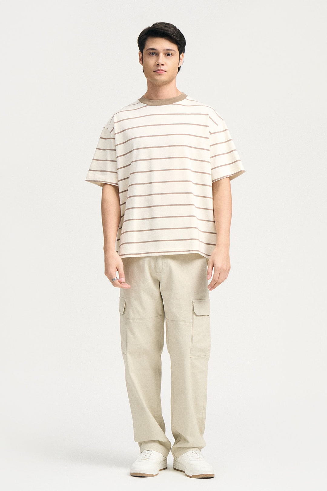 Stripes Relaxed Fit Ringer T-Shirt