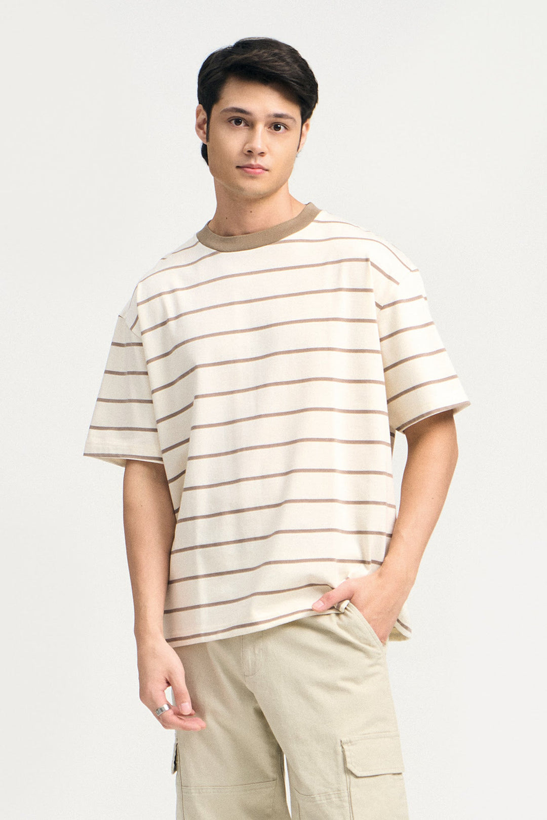 Stripes Relaxed Fit Ringer T-Shirt