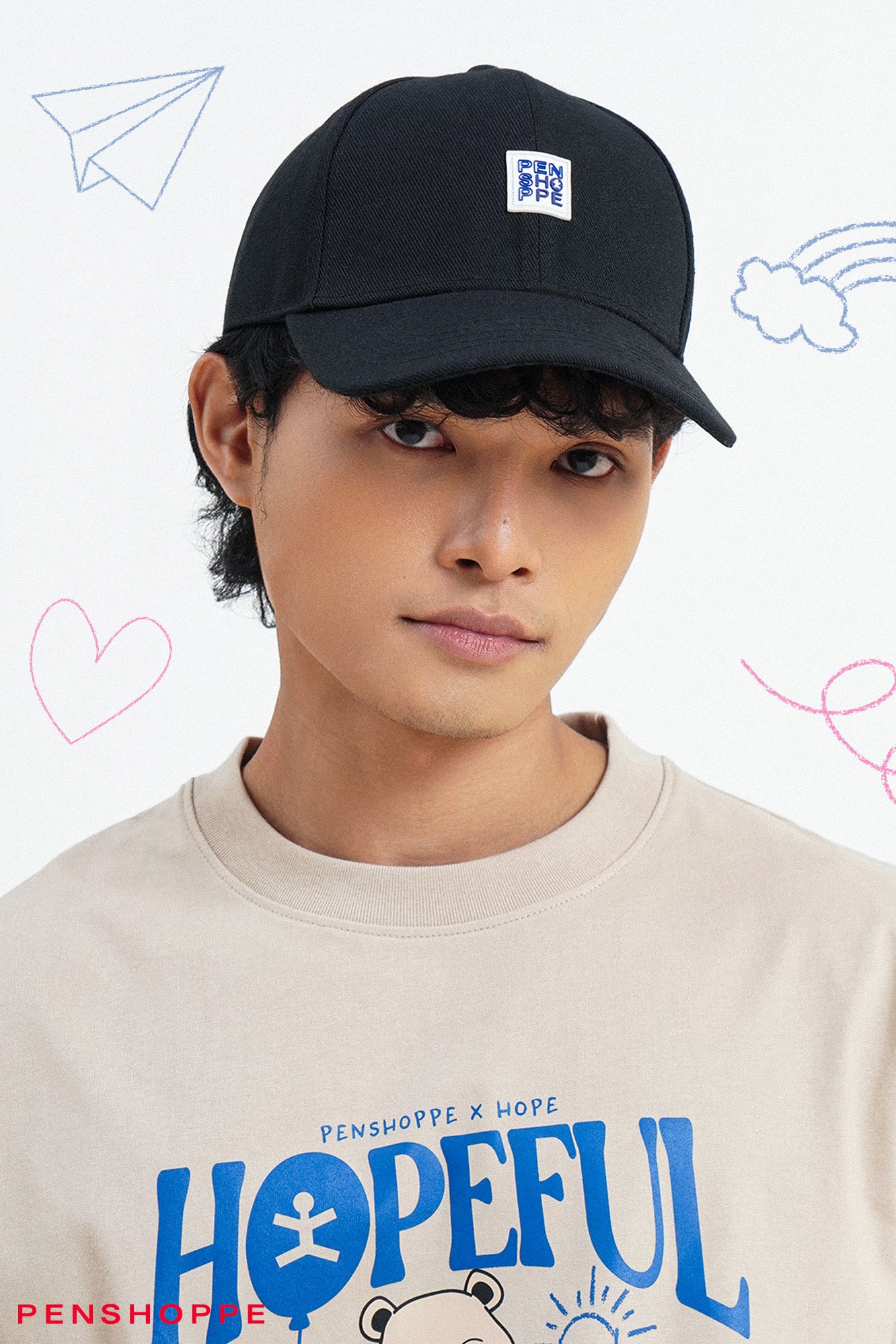Penshoppe x Hope Varsity Cap with Rubber Patch